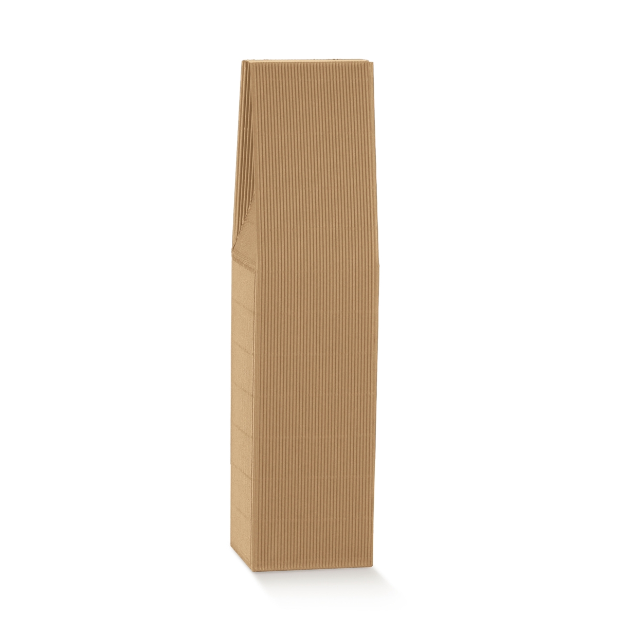 Flaschenkarton für 1 Flasche stehend braun (90x90x370 mm)